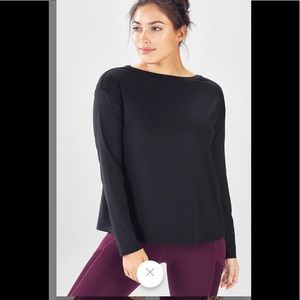 Long sleeve cinched back top